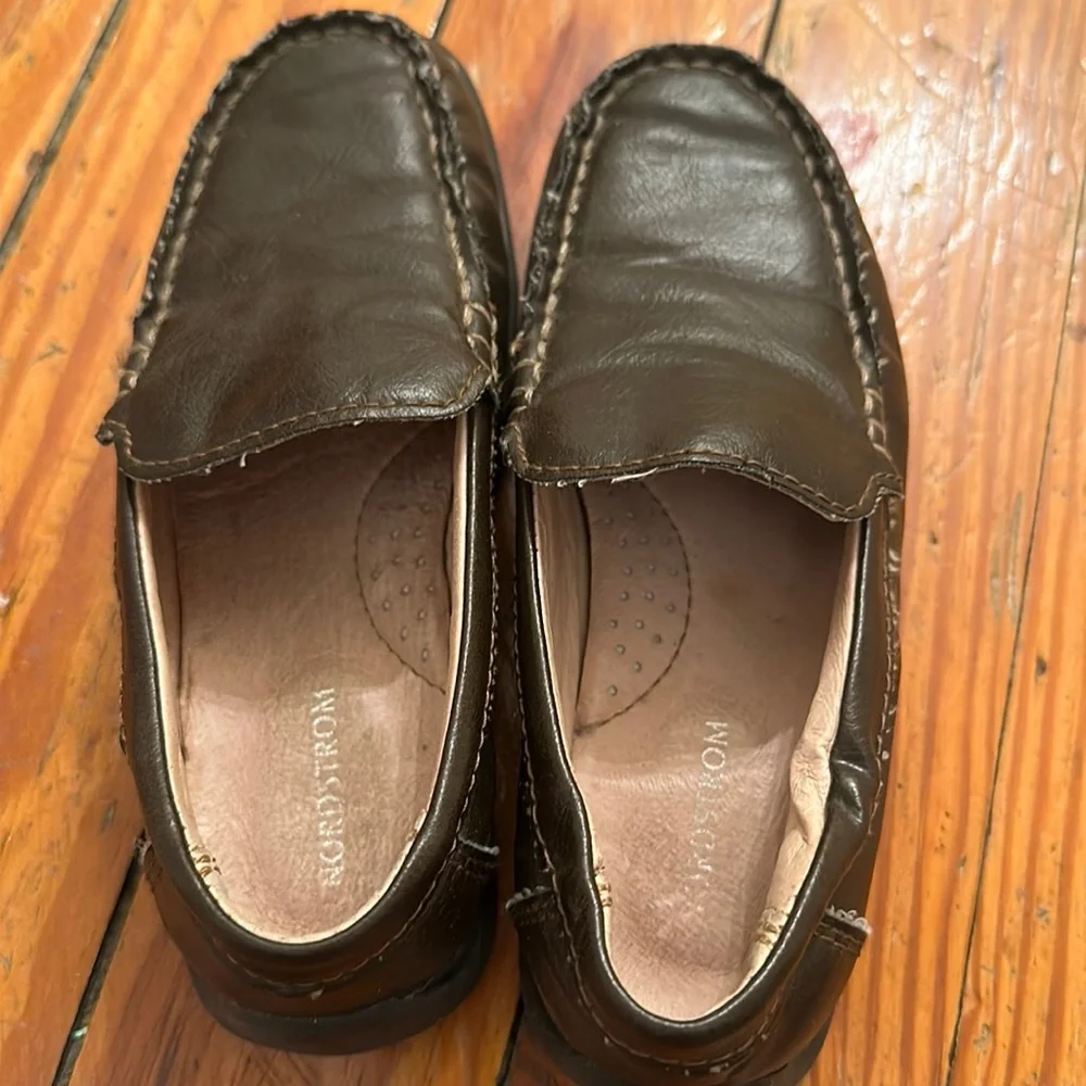 Nordstrom Brown Leather Loafers